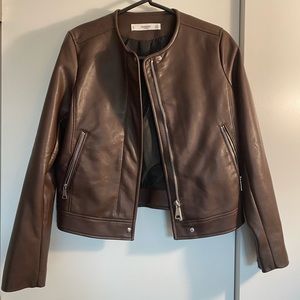 Mango faux leather jacket XS. Brand new.